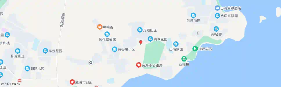 威海万福山庄_公交站地图_威海公交_妙搜公交查询2025