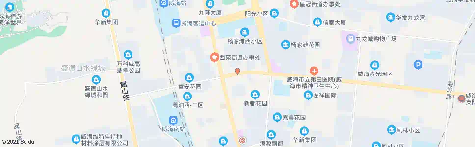 威海蒿泊南_公交站地图_威海公交_妙搜公交查询2025