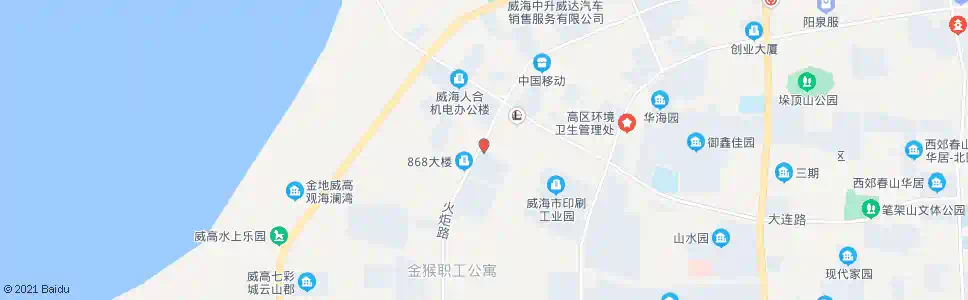 威海威建高区工业园_公交站地图_威海公交_妙搜公交查询2025