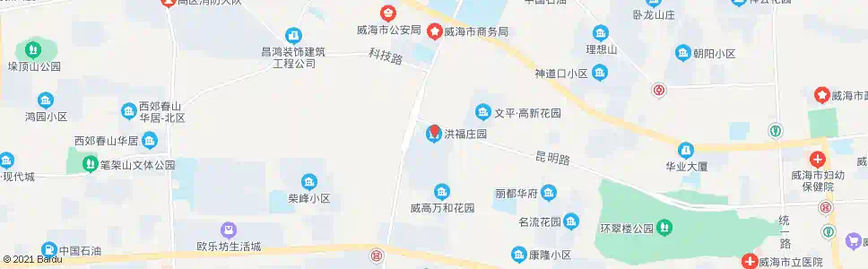威海阮家寺(洪福庄园)_公交站地图_威海公交_妙搜公交查询2025
