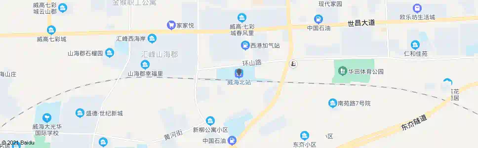 威海城铁北_公交站地图_威海公交_妙搜公交查询2025