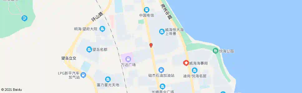 威海望岛(山水家园)_公交站地图_威海公交_妙搜公交查询2025