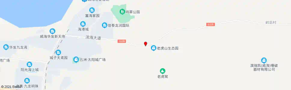 威海老虎山_公交站地图_威海公交_妙搜公交查询2025