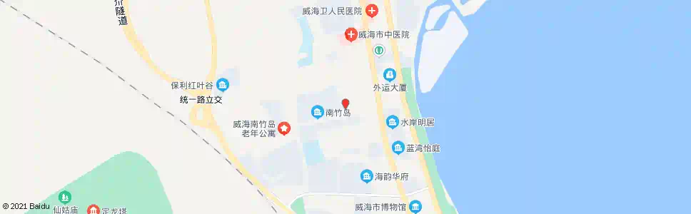 威海南竹岛生活小区_公交站地图_威海公交_妙搜公交查询2025