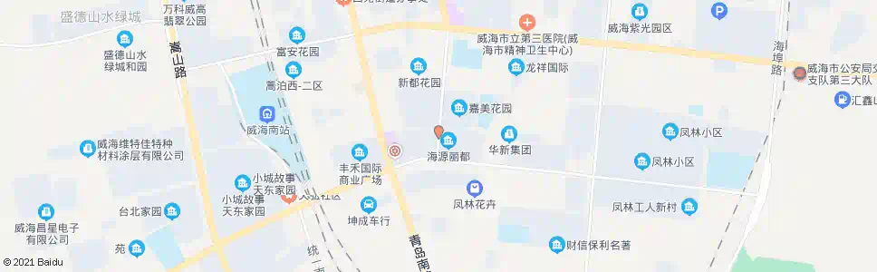 威海海源丽都_公交站地图_威海公交_妙搜公交查询2025