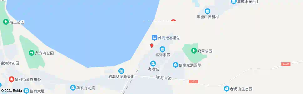 威海威海港候船厅(沟北村)_公交站地图_威海公交_妙搜公交查询2025