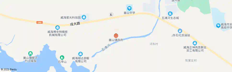 威海崮山镇政府_公交站地图_威海公交_妙搜公交查询2025