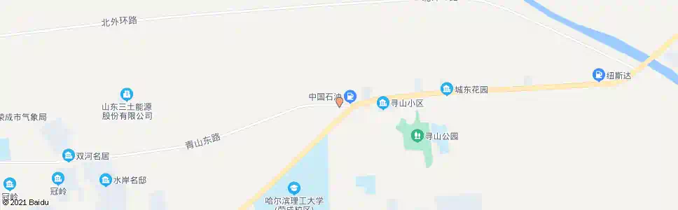 威海寻山加油站_公交站地图_威海公交_妙搜公交查询2025