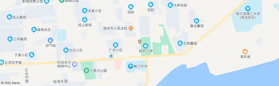 威海政府广场_公交站地图_威海公交_妙搜公交查询2025