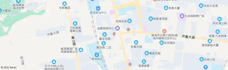 威海蒿泊大街西_公交站地图_威海公交_妙搜公交查询2025