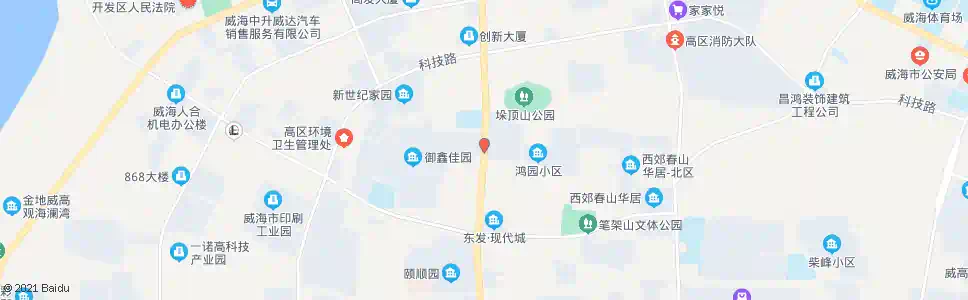 威海东发园林小区_公交站地图_威海公交_妙搜公交查询2025