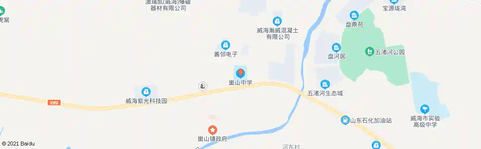 威海崮山中学_公交站地图_威海公交_妙搜公交查询2025
