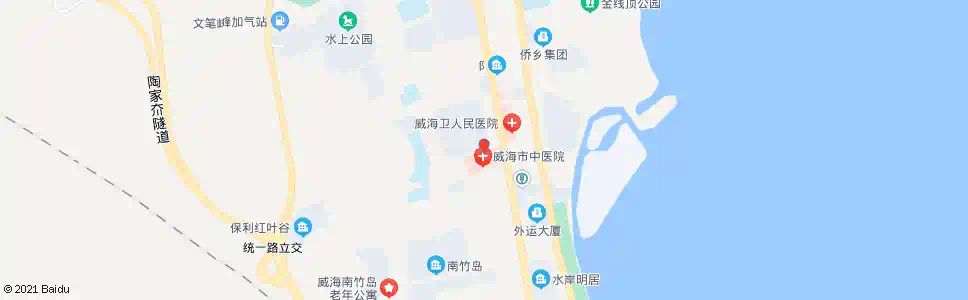 威海医院北门_公交站地图_威海公交_妙搜公交查询2025