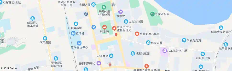 威海家世界装饰建材城_公交站地图_威海公交_妙搜公交查询2025