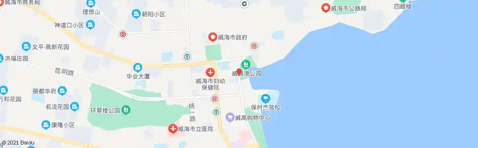 威海三角花园_公交站地图_威海公交_妙搜公交查询2025