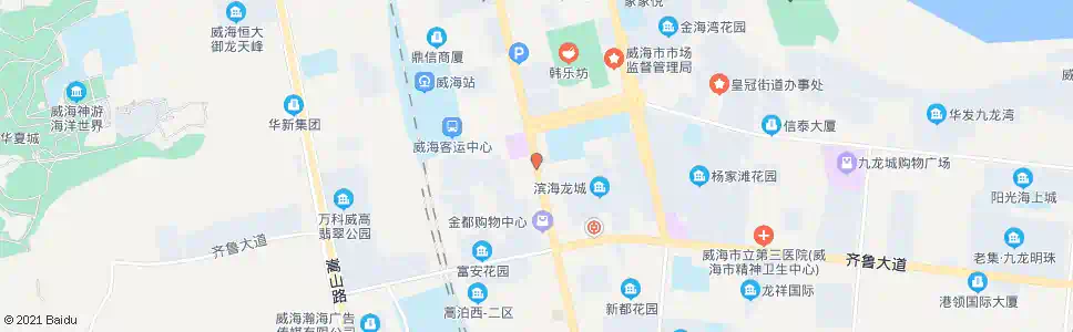 威海每美商城_公交站地图_威海公交_妙搜公交查询2025