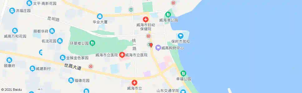 威海威高广场(华联)_公交站地图_威海公交_妙搜公交查询2025