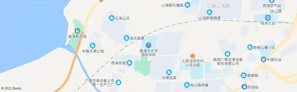 威海大光华学校_公交站地图_威海公交_妙搜公交查询2025