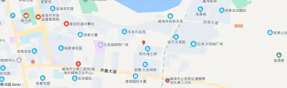 威海外运场站南门(海警基地)_公交站地图_威海公交_妙搜公交查询2025