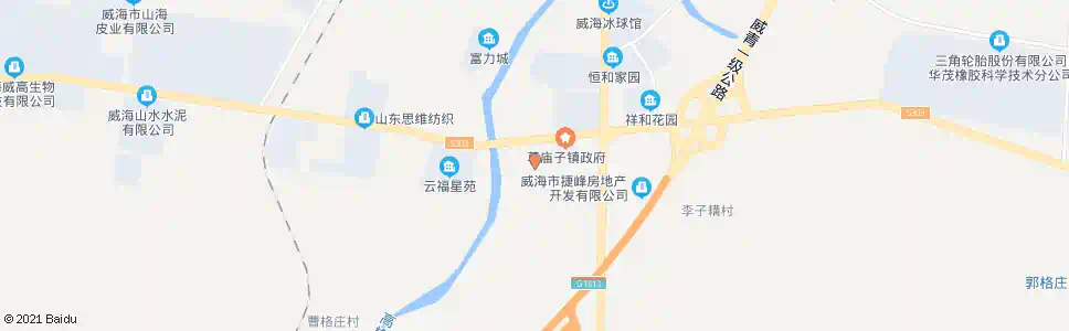 威海草庙子医院_公交站地图_威海公交_妙搜公交查询2025