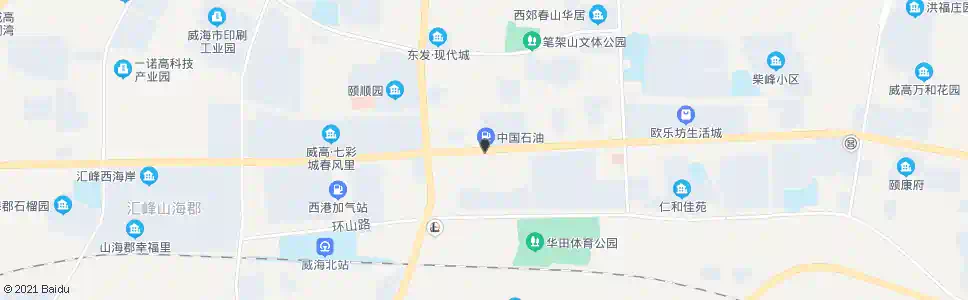 威海华田小区_公交站地图_威海公交_妙搜公交查询2025