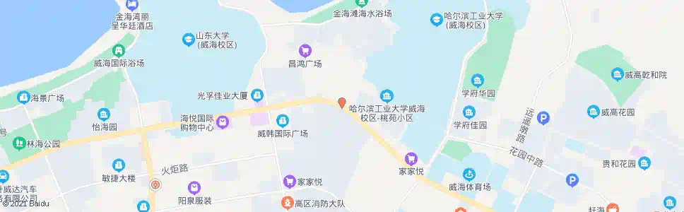 威海山大宿舍_公交站地图_威海公交_妙搜公交查询2025