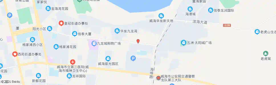 威海海警基地(外运场站南门)_公交站地图_威海公交_妙搜公交查询2025