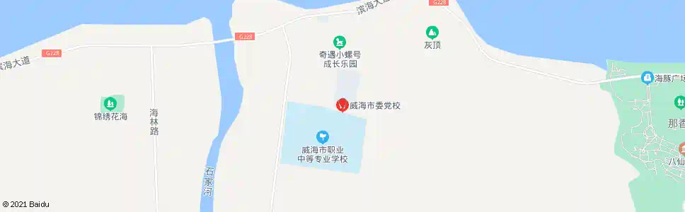 威海党校_公交站地图_威海公交_妙搜公交查询2025