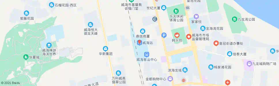 威海城铁站_公交站地图_威海公交_妙搜公交查询2025