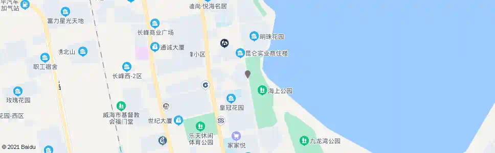 威海庆威花园_公交站地图_威海公交_妙搜公交查询2025