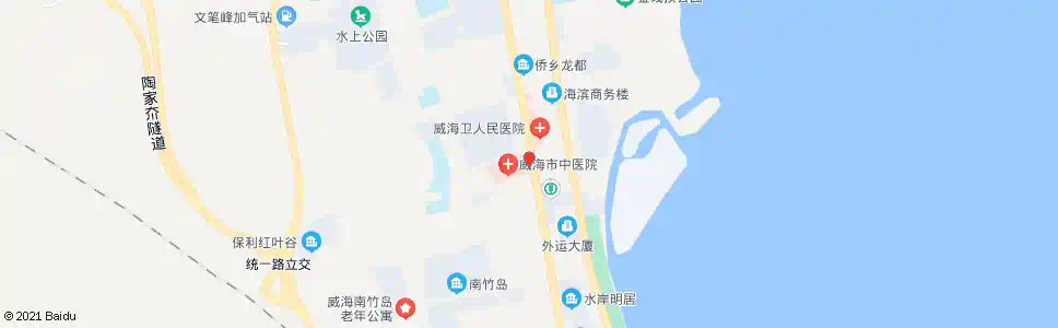 威海医院东门_公交站地图_威海公交_妙搜公交查询2025