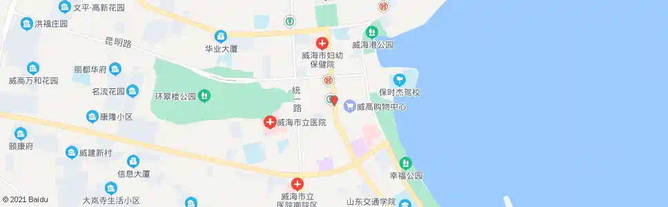 威海威高广场(华联商厦)_公交站地图_威海公交_妙搜公交查询2025
