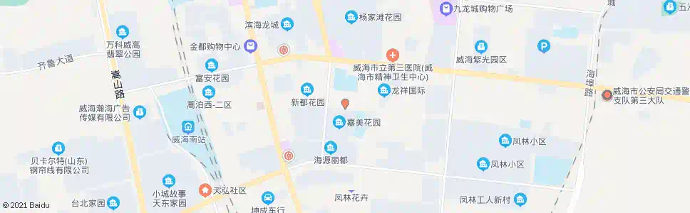 威海新都小区_公交站地图_威海公交_妙搜公交查询2025