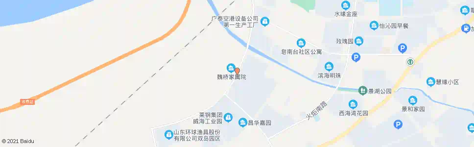 威海魏桥西门_公交站地图_威海公交_妙搜公交查询2025