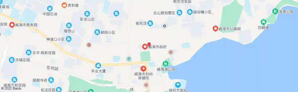 威海市政府东门_公交站地图_威海公交_妙搜公交查询2025