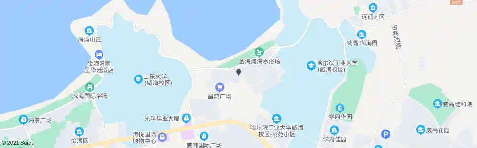 威海金海滩依海嘉园_公交站地图_威海公交_妙搜公交查询2025