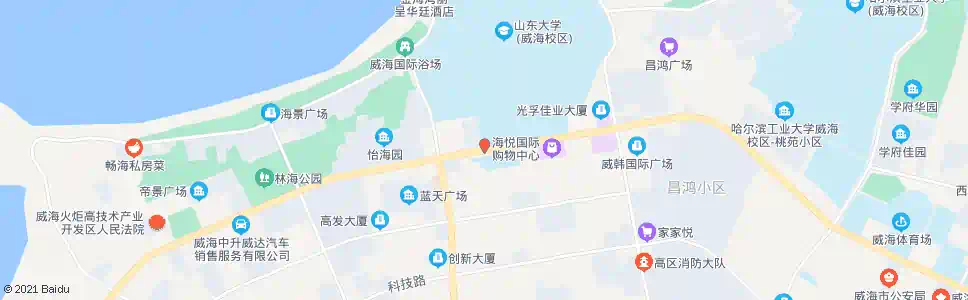 威海高区一小_公交站地图_威海公交_妙搜公交查询2025