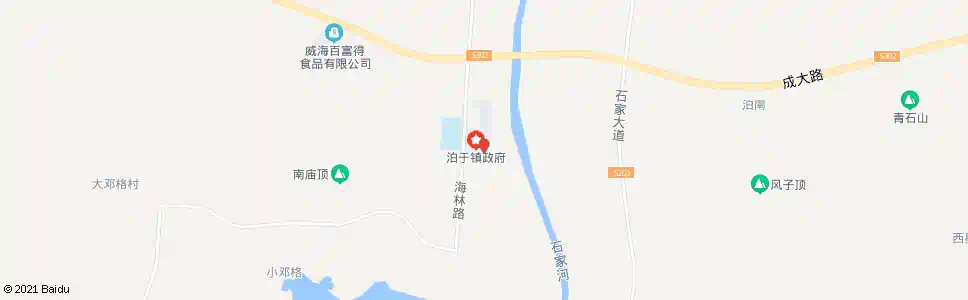 威海泊于镇中心_公交站地图_威海公交_妙搜公交查询2025