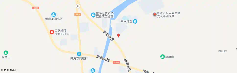 威海马山路中队_公交站地图_威海公交_妙搜公交查询2025