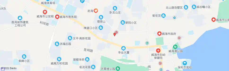 威海西北山南_公交站地图_威海公交_妙搜公交查询2025