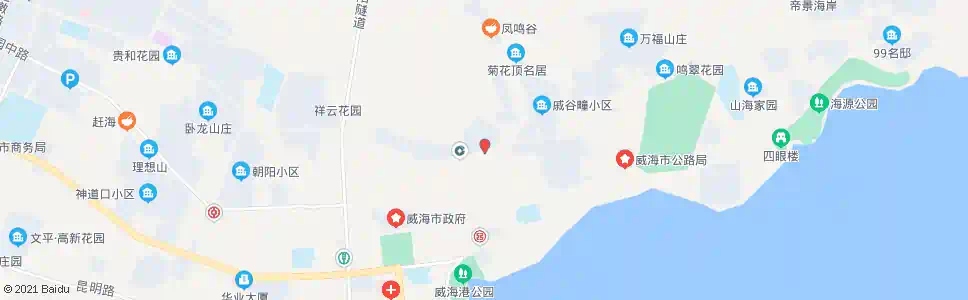 威海菊花顶东(无线电管理处)_公交站地图_威海公交_妙搜公交查询2025