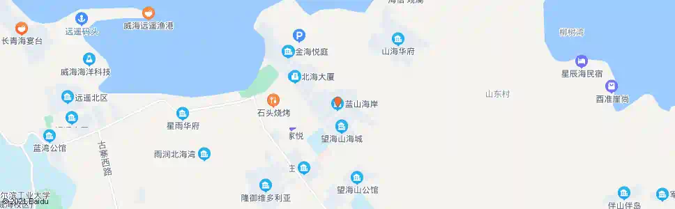 威海孙家疃镇政府(蓝山海岸)_公交站地图_威海公交_妙搜公交查询2025