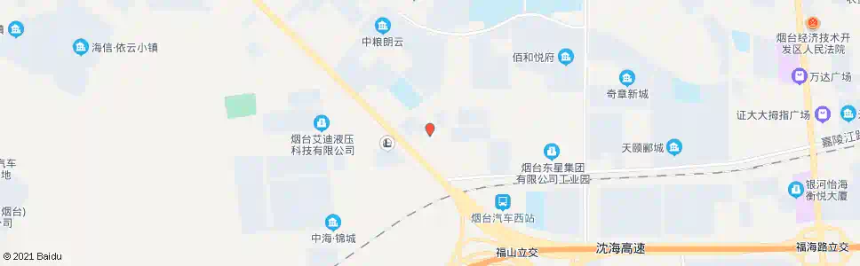 烟台开发区福莱派出所(渤海银行)_公交站地图_烟台公交_妙搜公交查询2025