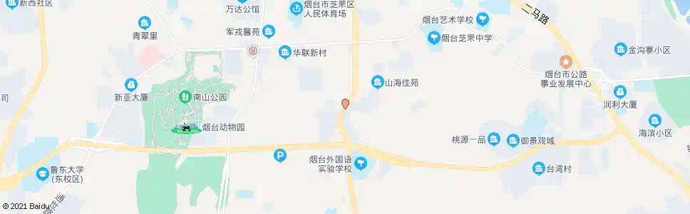 烟台警备区第二干休所_公交站地图_烟台公交_妙搜公交查询2025