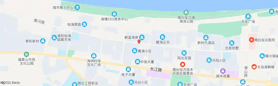 烟台蔚蓝海岸_公交站地图_烟台公交_妙搜公交查询2025