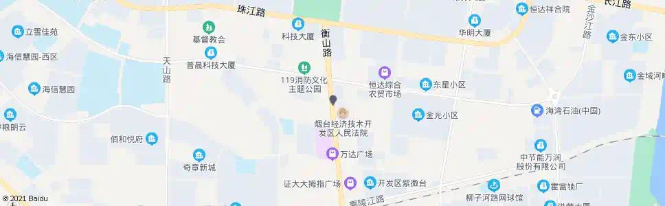 烟台开发区政务服务中心东门(开发区自来水厂)_公交站地图_烟台公交_妙搜公交查询2025