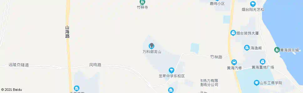 烟台万科御龙山竹林寺(站点)_公交站地图_烟台公交_妙搜公交查询2025