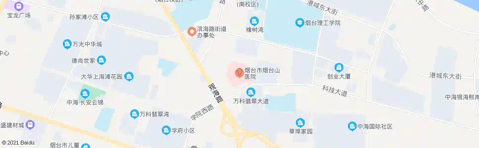 烟台高新区医院_公交站地图_烟台公交_妙搜公交查询2025