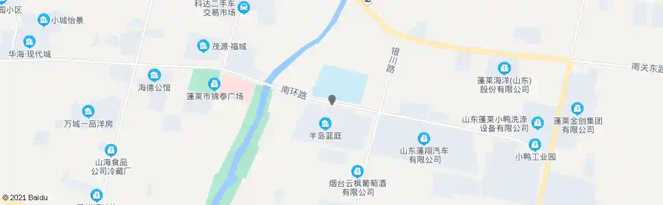 烟台半岛蓝庭_公交站地图_烟台公交_妙搜公交查询2025