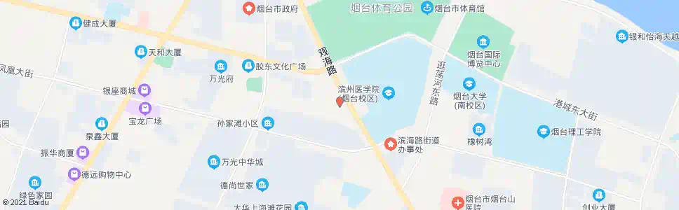 烟台烟台清泉学校东站_公交站地图_烟台公交_妙搜公交查询2025